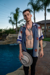 Royal Horizons Button Up Shirt