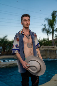 Royal Horizons Button Up Shirt