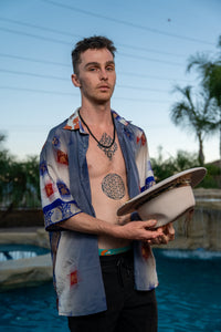 Royal Horizons Button Up Shirt