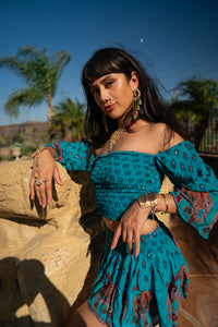 Ocean Elephant Mini Skirt Set