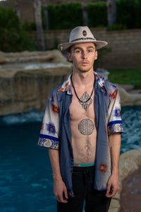 Royal Horizons Button Up Shirt