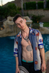 Royal Horizons Button Up Shirt