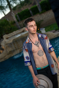 Royal Horizons Button Up Shirt