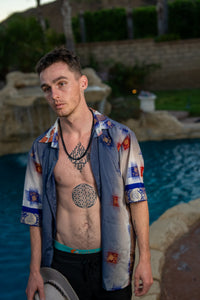 Royal Horizons Button Up Shirt
