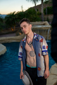 Royal Horizons Button Up Shirt