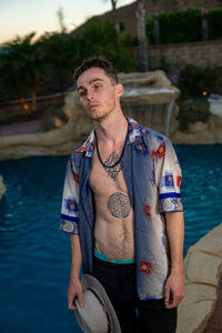 Royal Horizons Button Up Shirt