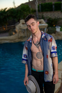 Royal Horizons Button Up Shirt