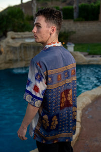 Royal Horizons Button Up Shirt