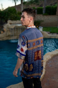 Royal Horizons Button Up Shirt
