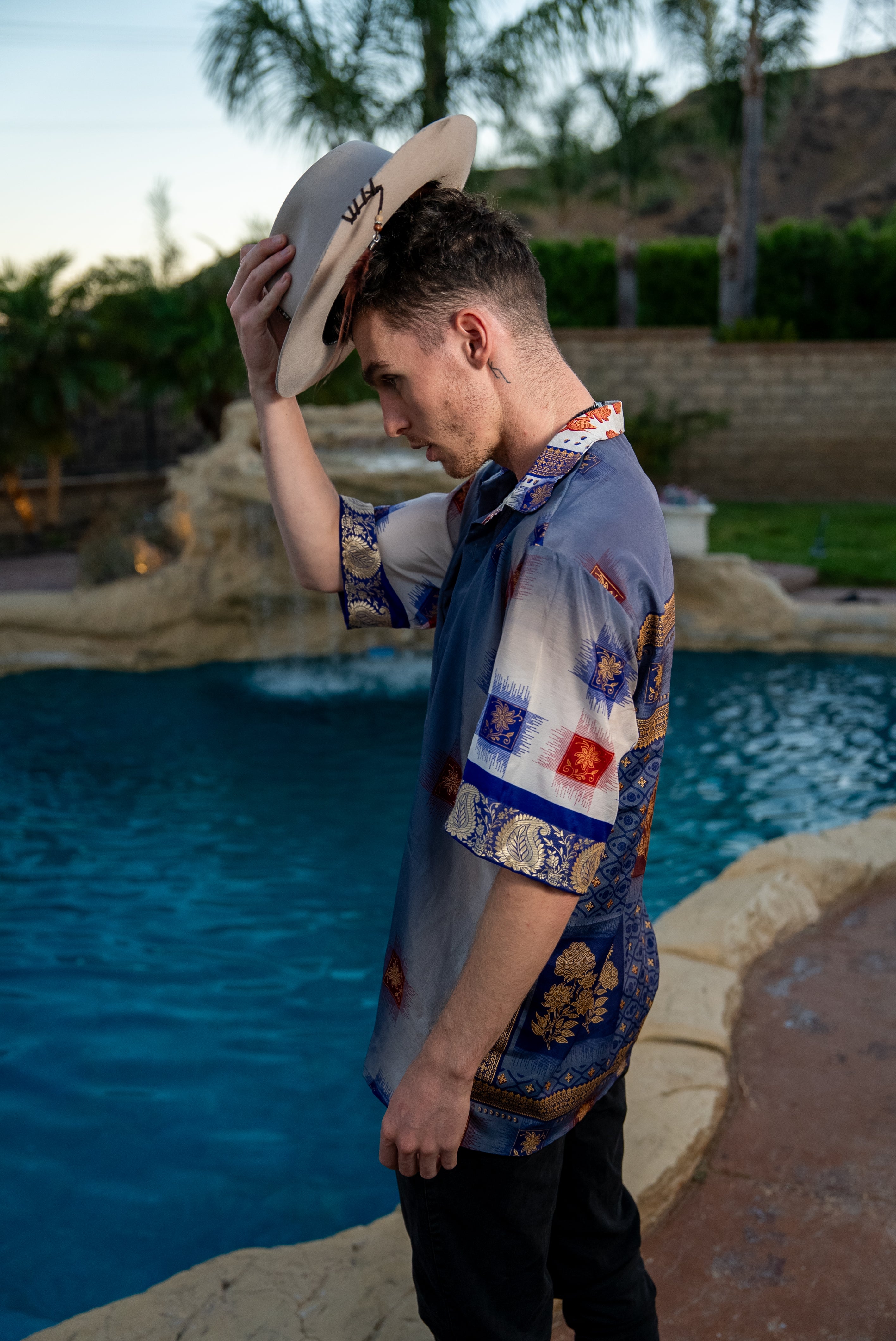 Royal Horizons Mens Unisex Button Up Shirt