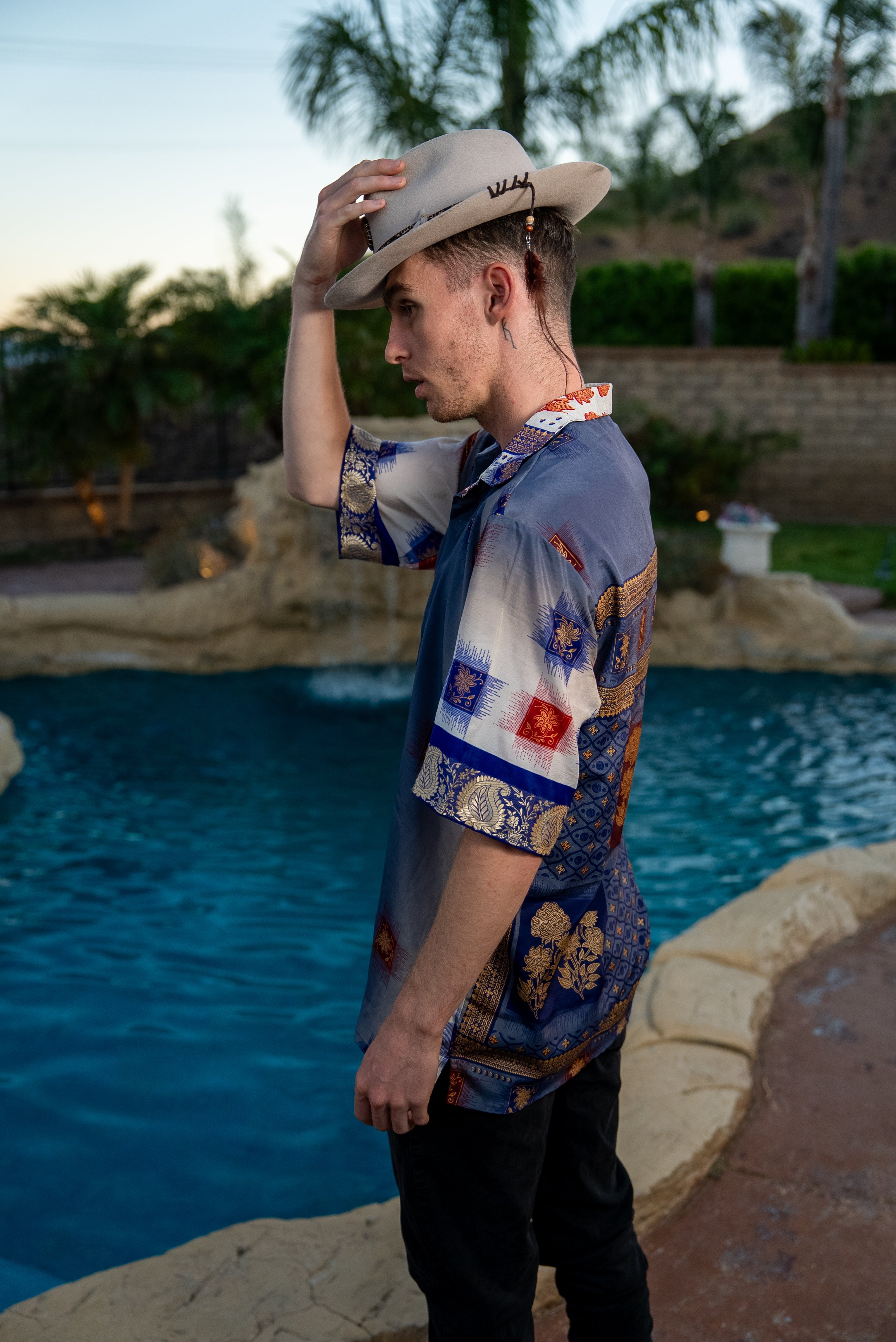 Royal Horizons Mens Unisex Button Up Shirt