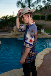 Royal Horizons Button Up Shirt