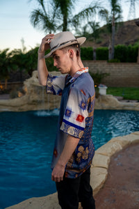 Royal Horizons Button Up Shirt