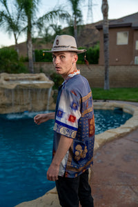 Royal Horizons Button Up Shirt