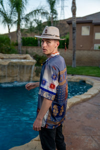 Royal Horizons Button Up Shirt