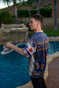 Royal Horizons Button Up Shirt