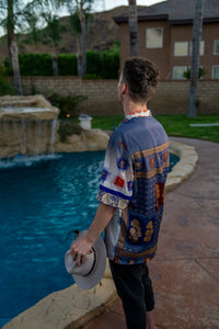 Royal Horizons Button Up Shirt