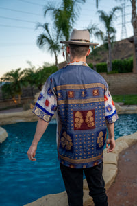 Royal Horizons Button Up Shirt