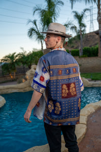 Royal Horizons Button Up Shirt