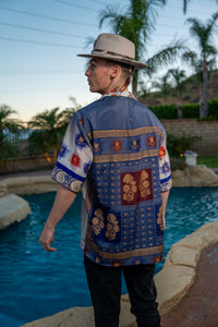 Royal Horizons Button Up Shirt