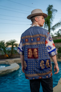 Royal Horizons Button Up Shirt