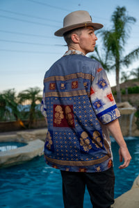 Royal Horizons Button Up Shirt