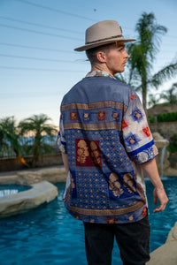 Royal Horizons Button Up Shirt