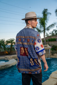 Royal Horizons Button Up Shirt