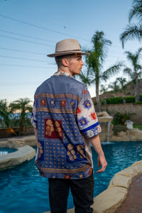 Royal Horizons Button Up Shirt