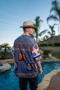 Royal Horizons Button Up Shirt