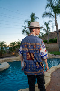 Royal Horizons Button Up Shirt