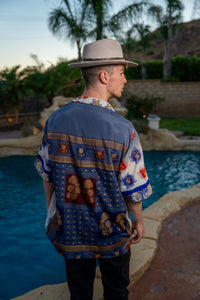 Royal Horizons Button Up Shirt