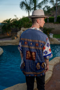 Royal Horizons Button Up Shirt