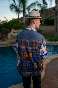 Royal Horizons Button Up Shirt