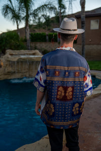 Royal Horizons Button Up Shirt