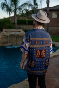 Royal Horizons Button Up Shirt