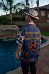 Royal Horizons Button Up Shirt