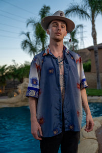 Royal Horizons Button Up Shirt