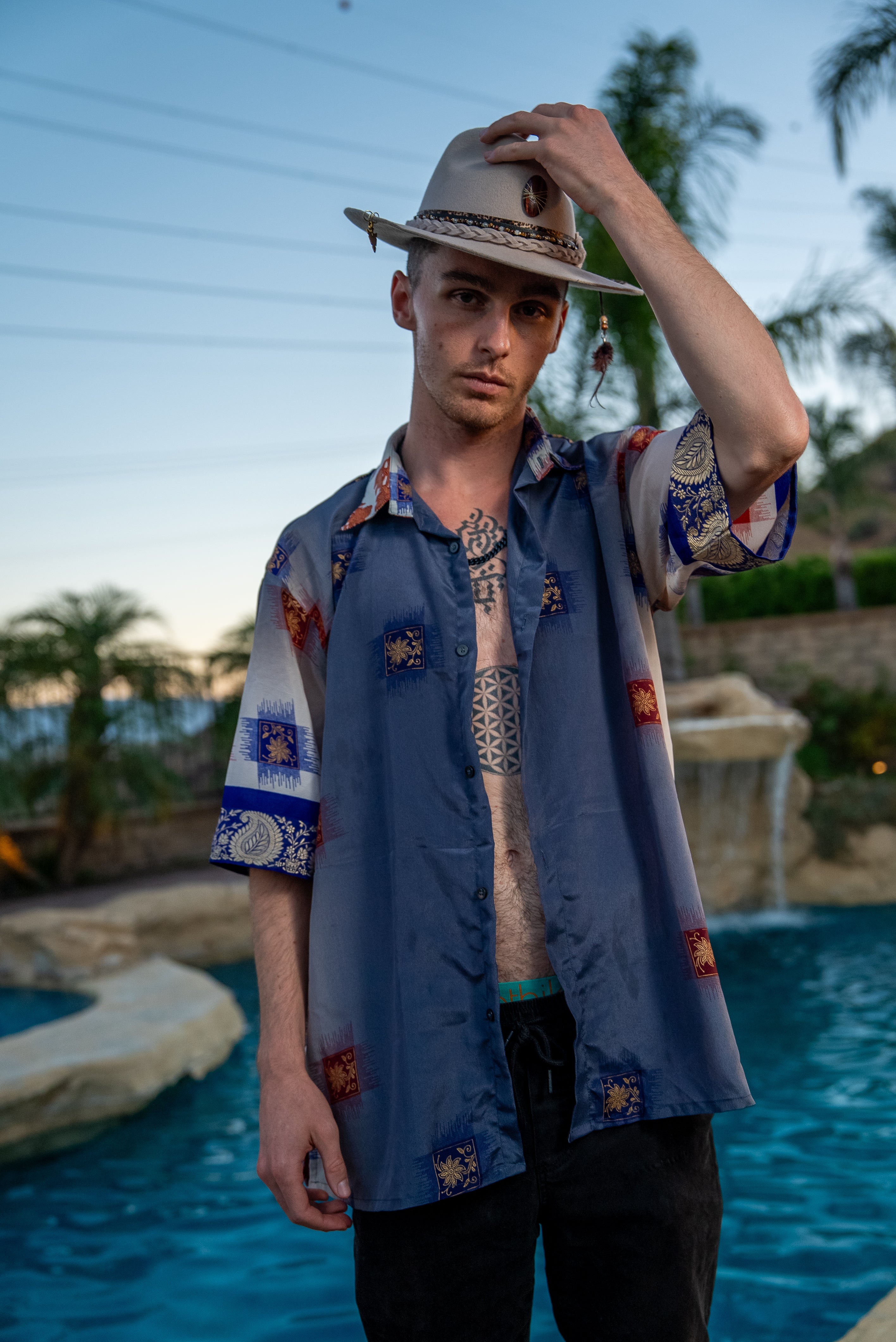 Royal Horizons Mens Unisex Button Up Shirt