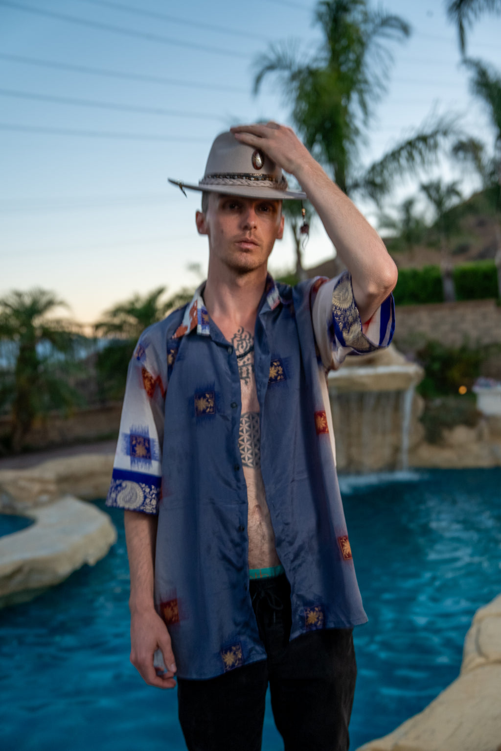 Royal Horizons Mens Unisex Button Up Shirt