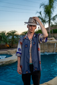 Royal Horizons Button Up Shirt
