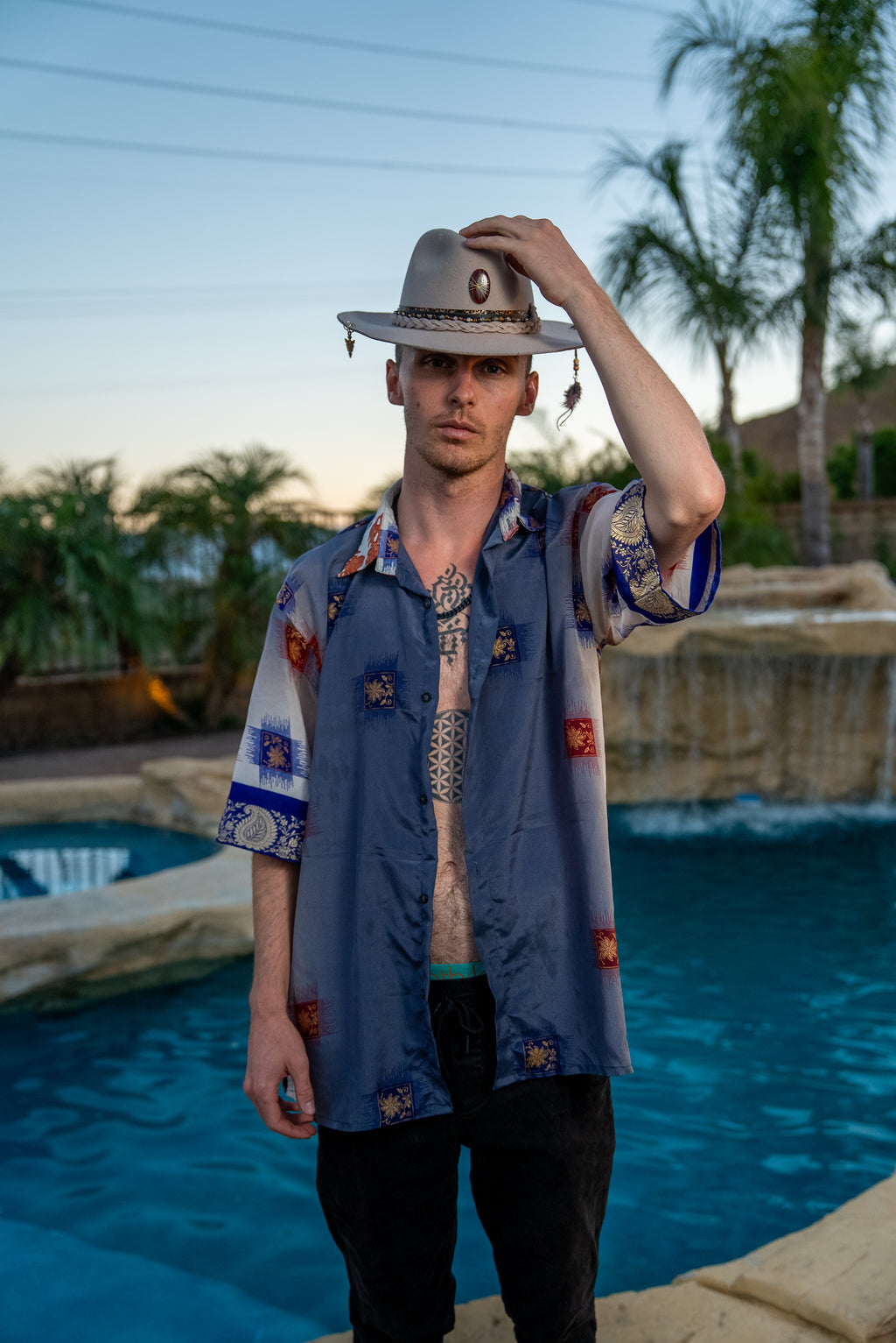 Royal Horizons Mens Unisex Button Up Shirt
