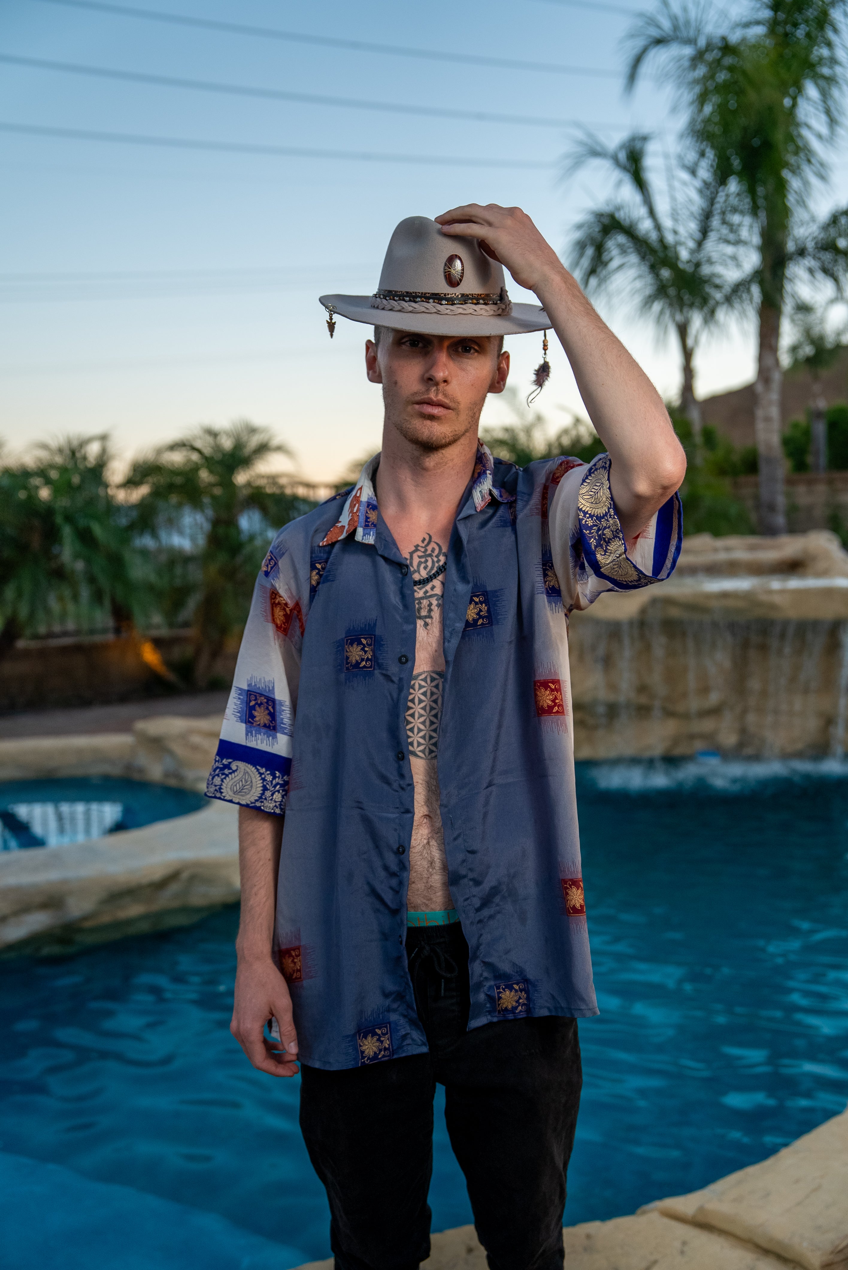 Royal Horizons Mens Unisex Button Up Shirt