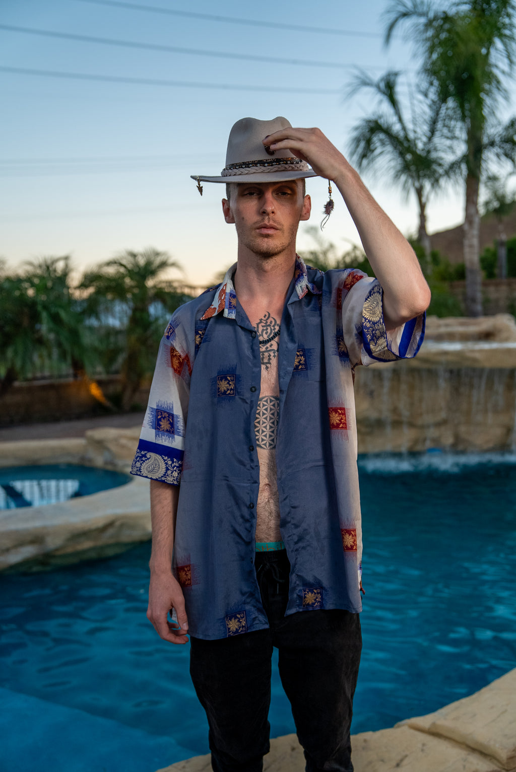 Royal Horizons Mens Unisex Button Up Shirt