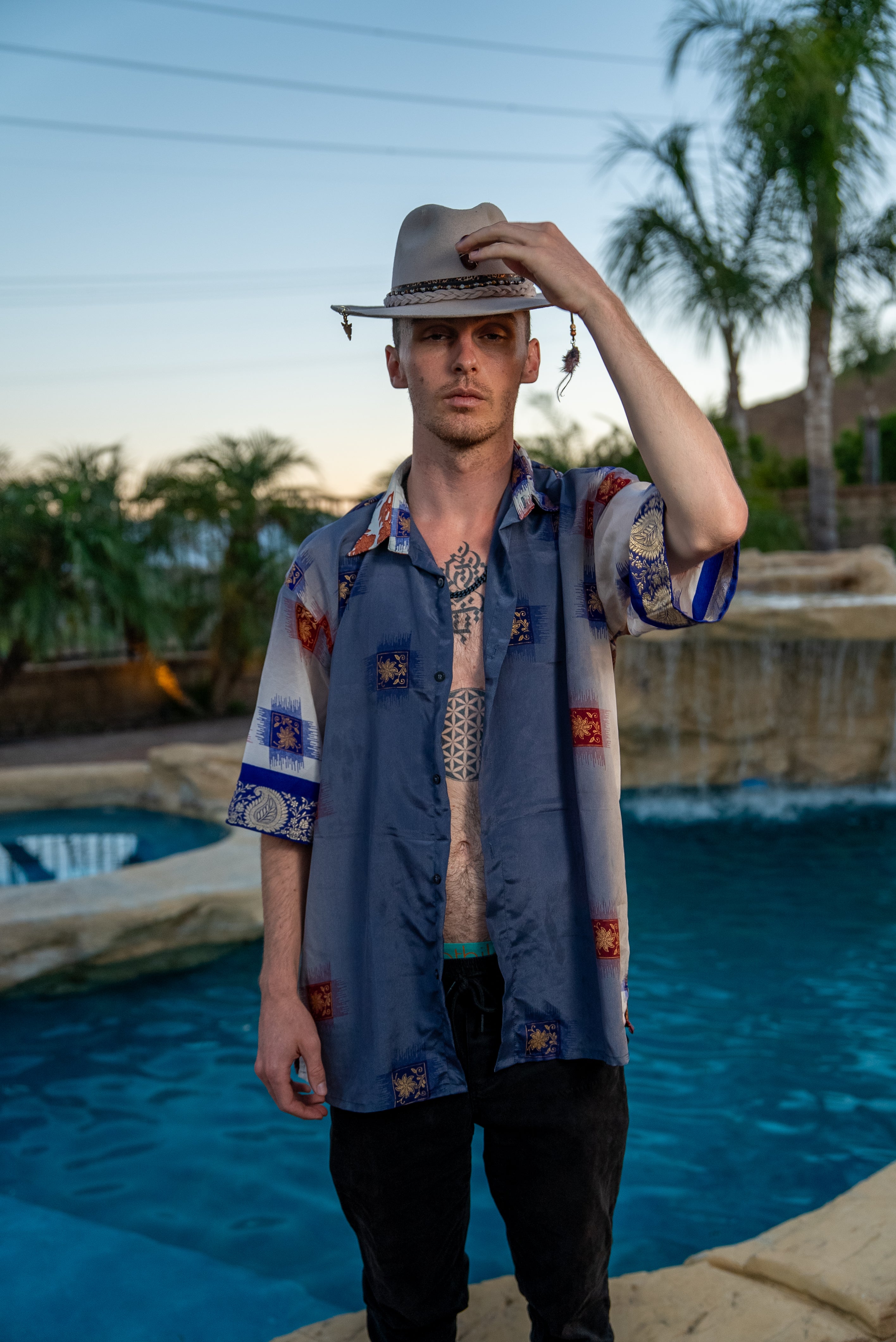 Royal Horizons Mens Unisex Button Up Shirt