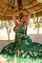 Load image into Gallery viewer, emerald enchantress magic dress
