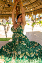 Load image into Gallery viewer, emerald enchantress magic dress

