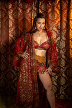 Load image into Gallery viewer, Fire Love Hoodie Kimono
