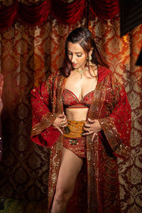 Fire Love Hoodie Kimono