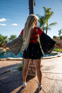 Mosaic Mantra Mini Babydoll Dress